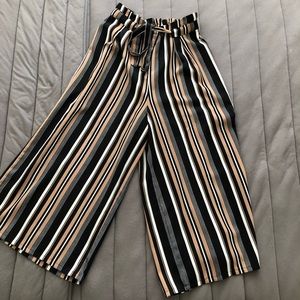 High waisted cropped pants
